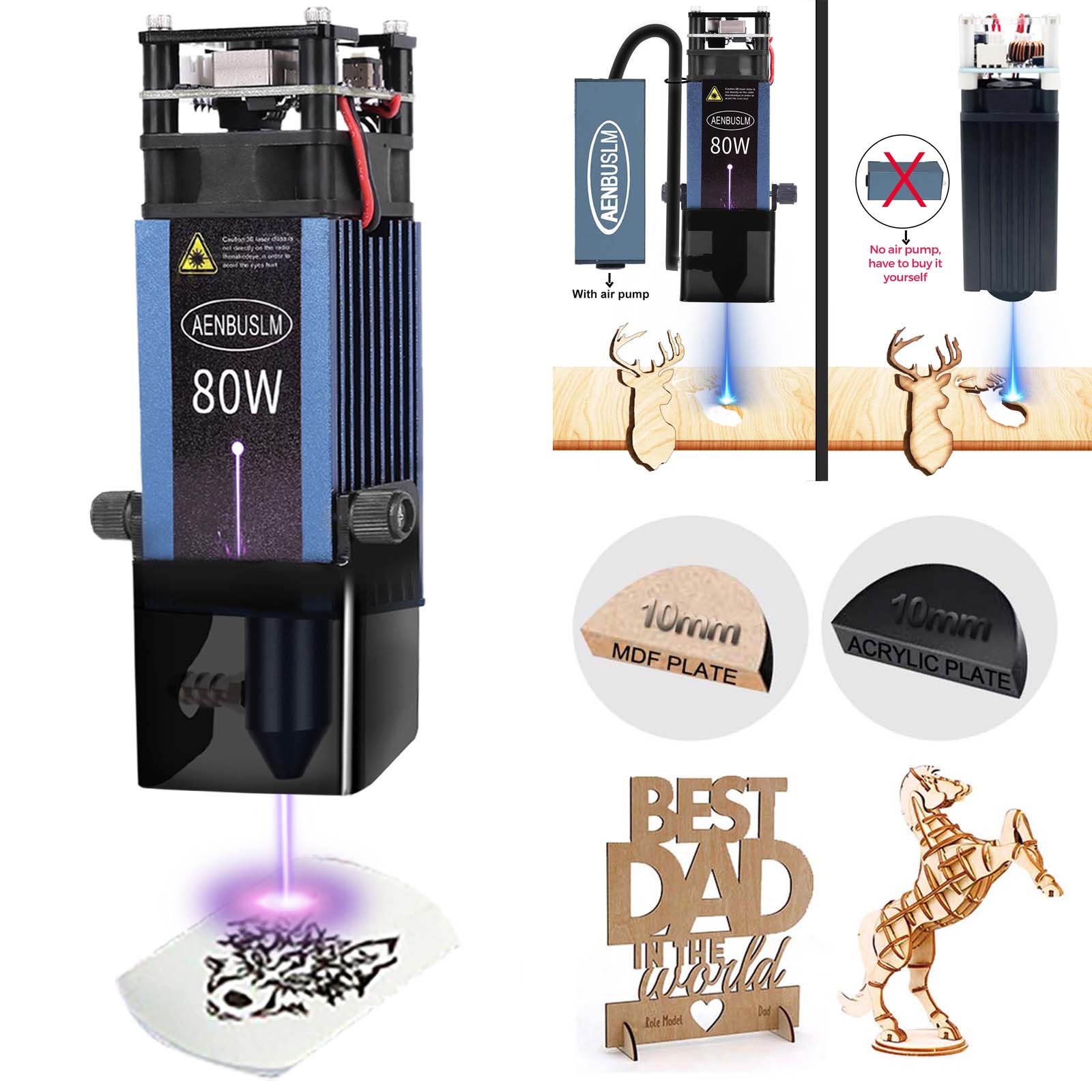 Industrial Laser Removal - AENBUSLM 40 W 80 W Laserschneidmodul