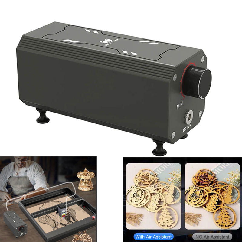 Industrial Acrylic Laser Cutter - Air Assist Kompressor, Laser-Luftunterstützungspumpe, 10–30 l/min,