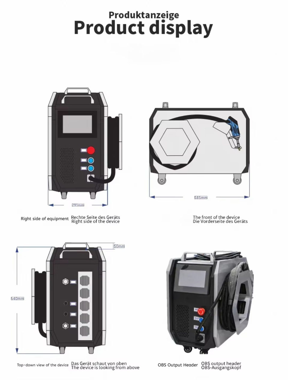 2000W Tragbare Handgeführte La – Industrial Grade Laser Welder Bewertung und Preis