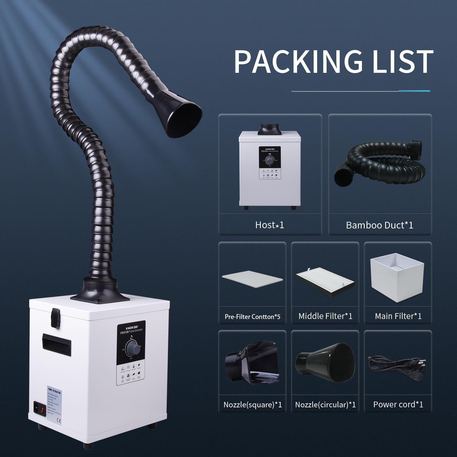 KNOKOO FES150 Industrieller La – Industrial Laser Fume Extractor Bewertung und Preis