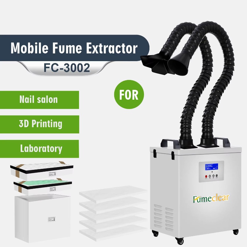 CE-geprüfter tragbarer Rauchab – Industrial Laser Fume Extractor Bewertung und Preis