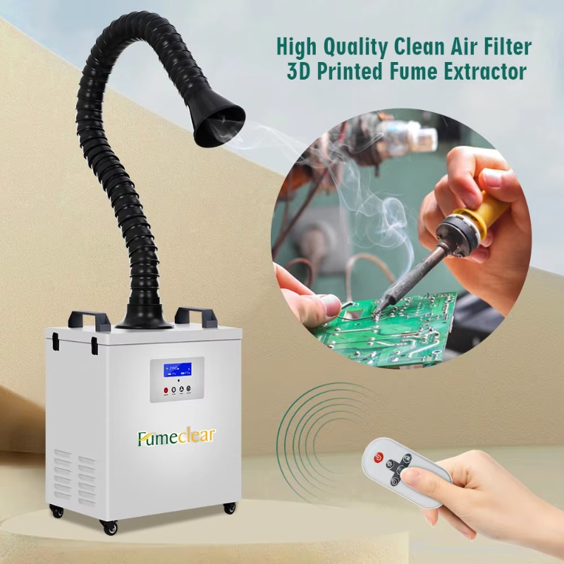 CE-geprüfter tragbarer Rauchab – Industrial Laser Fume Extractor Bewertung und Preis