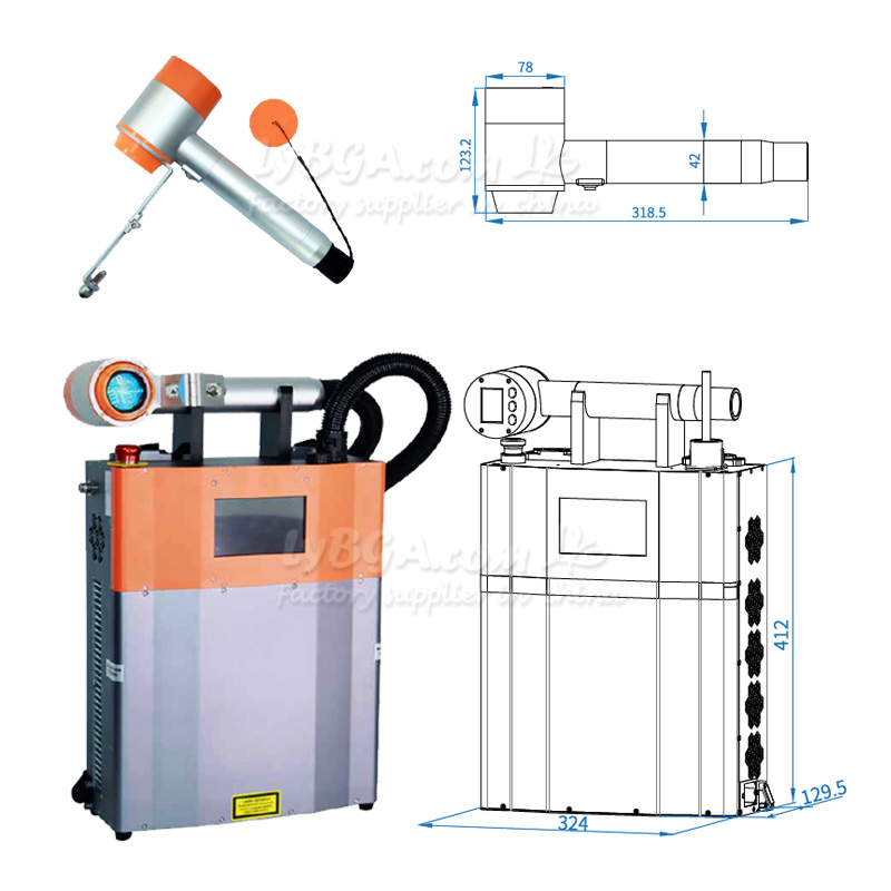 LY-LCG100A 100 W gepulste Lase – Industrial Laser Removal Bewertung und Preis