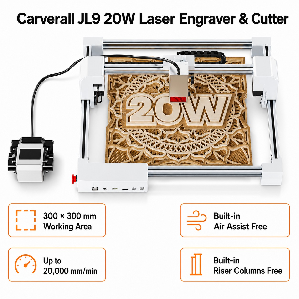 Carverall JL9 20W Laser-Gravie – Industrial Laser Removal Bewertung und Preis